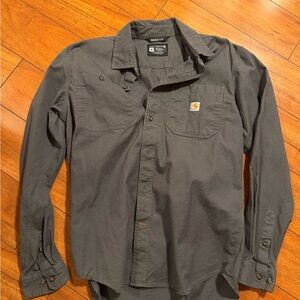 Carhartt Men's Charcoal Button Down Shirt